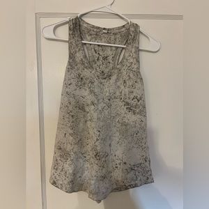 Lululemon love tank, size 4, grey and white
